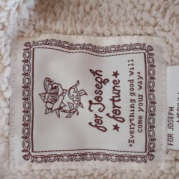 For Joseph Fortune Women's Jacket Corduroy Sherpa Cream Y2K Trucker  M - Picture 14 of 15